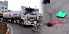 شاحنة لنقل الوقود تفجر رأس رجل خمسيني بدهسه وسط الناظور