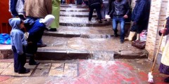 الامطار ترهب بطنجة وحالة استنفار في الوقاية المدنية