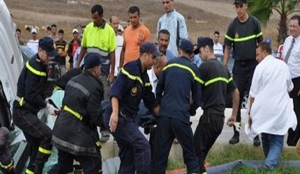 مصرع شخص واصابة أربعة أشخاص بجروح في حادثة سير بوجدة