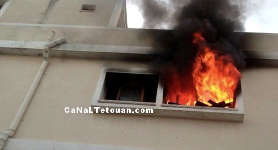 منزل بحي سانية الرمل بتطوان يحترق بسبب شاحن الهاتف !