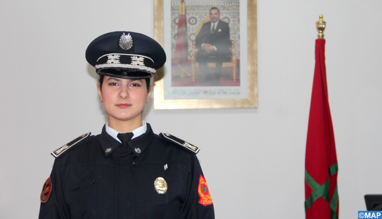 ضابط الأمن رانيا صابوني، مثال للتفاني والجدية بالمجموعة المتنقلة لحفظ النظام بتطوان