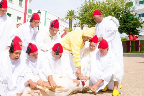 الملك محمد السادس يؤدي شعائر عيد الأضحى في مدينة تطوان
