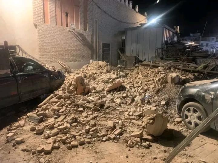 بالصور.. الزلزال يخلف خسائر بعدد من البنايات بمراكش